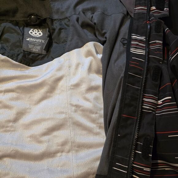 686 Black Ski Jacket Mens Large - Picture 4 of 6